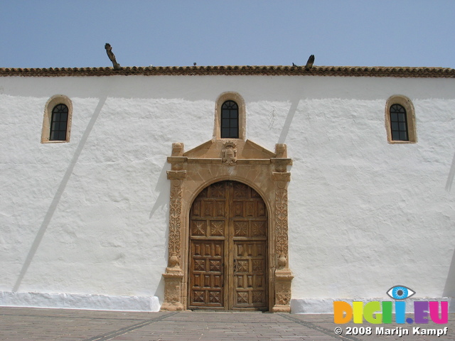 27903 Decorated door Iglesa Santa Maria Church Betancuria